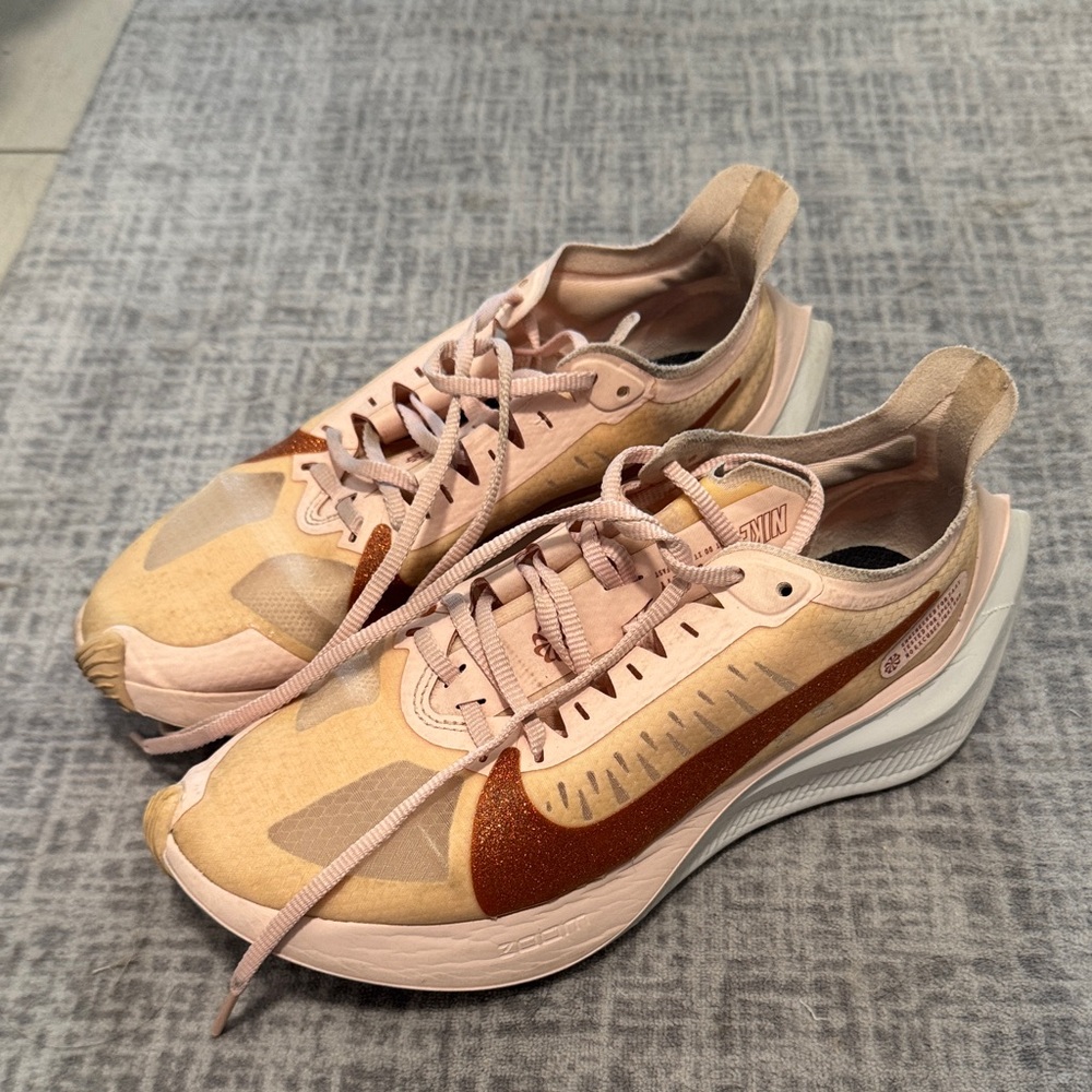 Nike Women's Athletic Shoes in Pink and Tan
